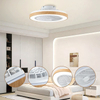High Quality Modern Smart Remote Control Bladeless Ceiling LED Lighting Fan with Light for Office