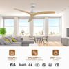 China Ceiling Fan Sell 3 Blades Abs Bldc Energy Saing 52ceiling Fan for Bedroom Dining Room