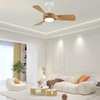 2025 Wholesale Lighting Fan Antique Style Decorative Wooden Bluetooth Ceiling Fan Lamp with Led Light